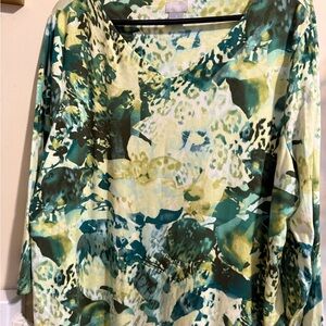 Chico's Multicolor Abstract Tunic